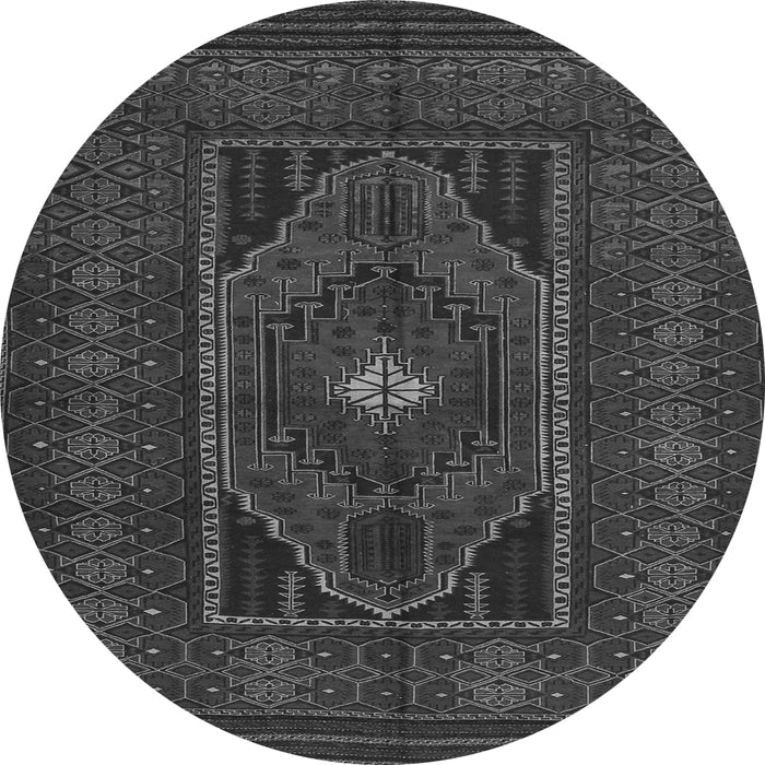 Square Persian Gray Traditional Rug, tr1133gry