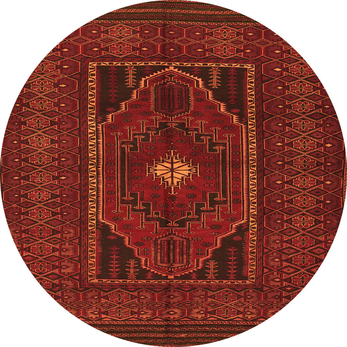 Machine Washable Persian Orange Traditional Area Rugs, wshtr1133org