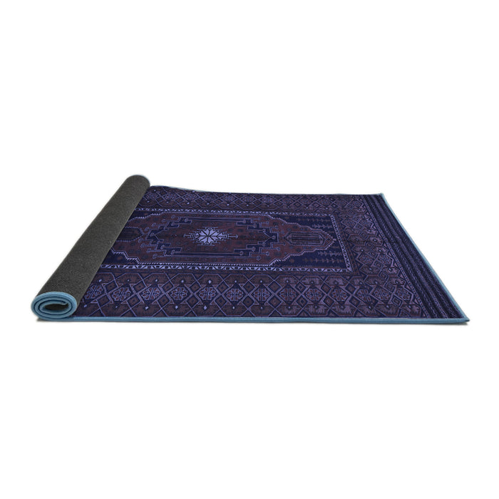 Sideview of Persian Blue Traditional Rug, tr1133blu