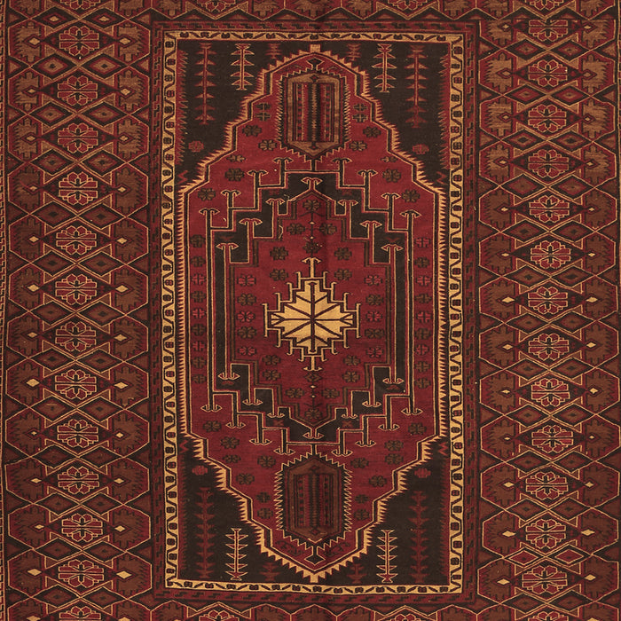Machine Washable Persian Brown Traditional Rug, wshtr1133brn