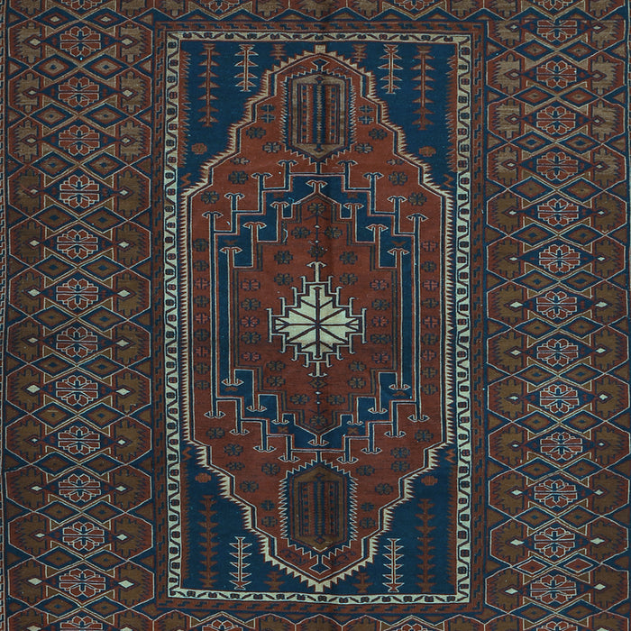 Machine Washable Persian Light Blue Traditional Rug, wshtr1133lblu