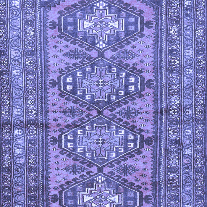 Machine Washable Persian Blue Traditional Rug, wshtr1134blu