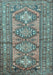 Machine Washable Persian Light Blue Traditional Rug, wshtr1134lblu