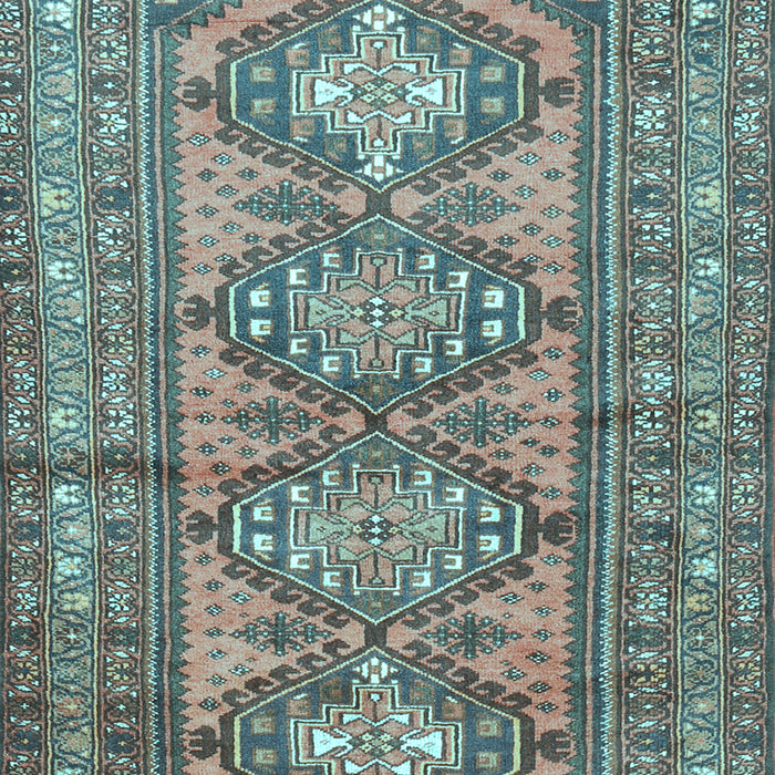 Machine Washable Persian Light Blue Traditional Rug, wshtr1134lblu