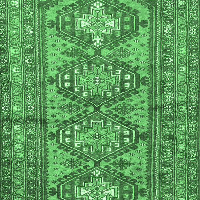 Machine Washable Persian Emerald Green Traditional Area Rugs, wshtr1134emgrn
