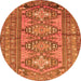 Square Persian Orange Traditional Rug, tr1134org