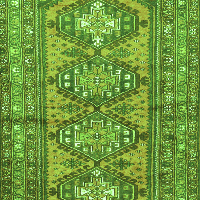 Serging Thickness of Machine Washable Persian Green Traditional Area Rugs, wshtr1134grn