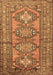 Machine Washable Persian Brown Traditional Rug, wshtr1134brn