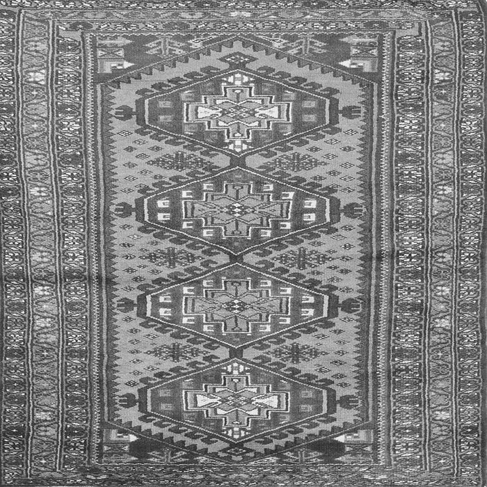 Round Machine Washable Persian Gray Traditional Rug, wshtr1134gry
