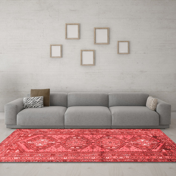 Traditional Red Washable Rugs