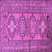 Square Machine Washable Persian Purple Traditional Area Rugs, wshtr1134pur