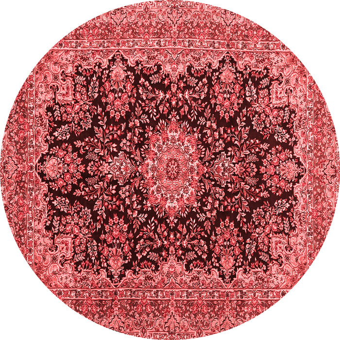 Medallion Red Traditional Rug, tr1135red