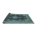 Sideview of Medallion Light Blue Traditional Rug, tr1135lblu