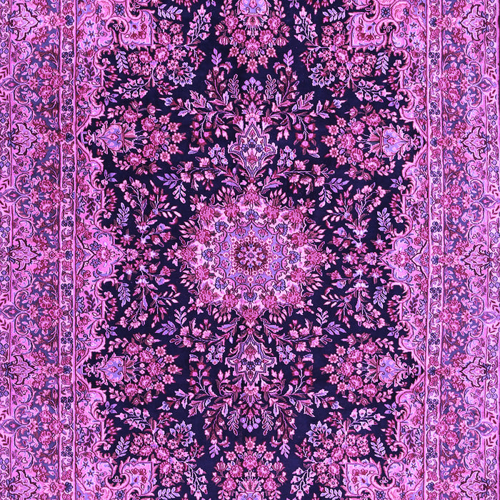 Medallion Purple Traditional Rug, tr1135pur