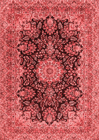 Medallion Red Traditional Rug, tr1135red