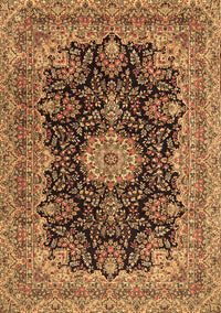 Medallion Brown Traditional Rug, tr1135brn