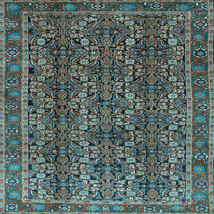 Square Persian Light Blue Traditional Rug, tr1136lblu