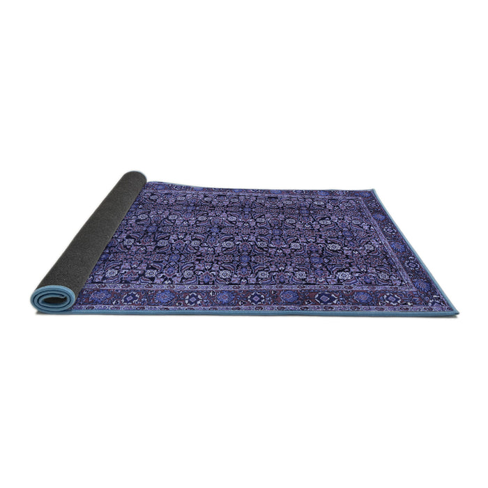 Sideview of Persian Blue Traditional Rug, tr1136blu