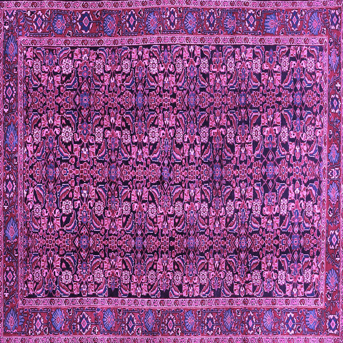 Square Persian Purple Traditional Rug, tr1136pur