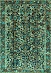 Persian Turquoise Traditional Rug, tr1136turq