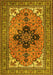 Medallion Yellow Traditional Rug, tr1137yw