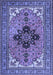 Medallion Blue Traditional Rug, tr1137blu