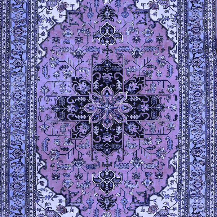 Medallion Blue Traditional Rug, tr1137blu