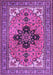 Medallion Purple Traditional Rug, tr1137pur