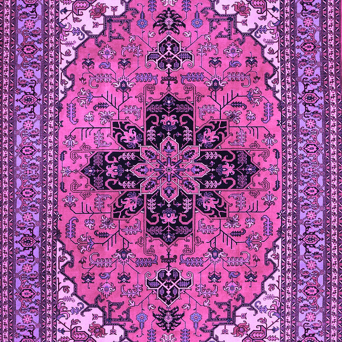 Medallion Purple Traditional Rug, tr1137pur
