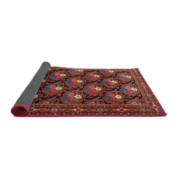 Sideview of Traditional Sienna Brown Persian Rug, tr1138