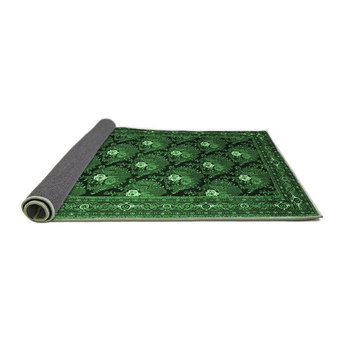 Sideview of Persian Emerald Green Traditional Rug, tr1138emgrn