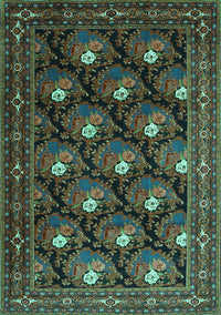 Persian Turquoise Traditional Rug, tr1138turq