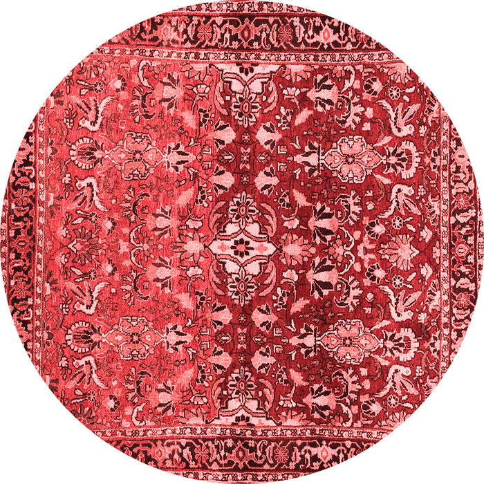 Machine Washable Persian Red Traditional Rug, wshtr1139red