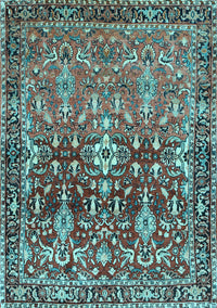 Persian Light Blue Traditional Rug, tr1139lblu