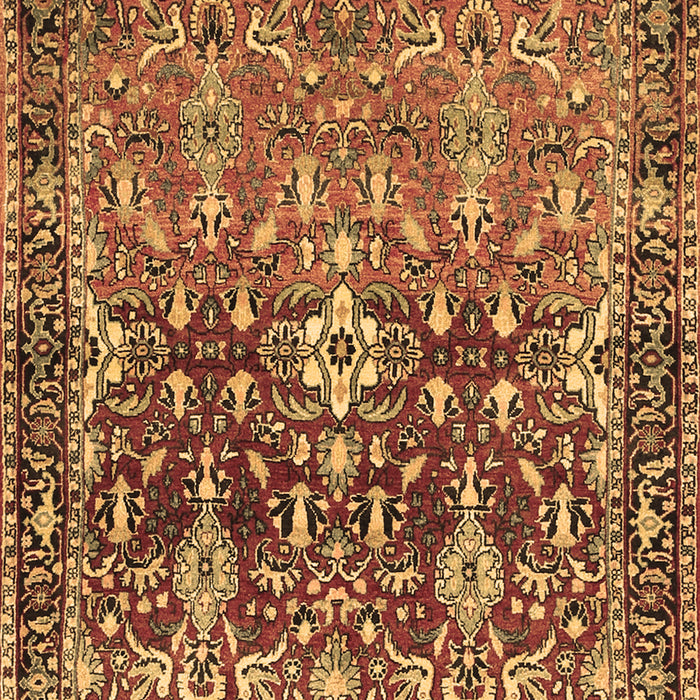 Machine Washable Persian Brown Traditional Rug, wshtr1139brn