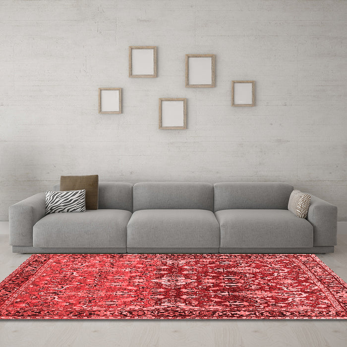 Traditional Red Washable Rugs