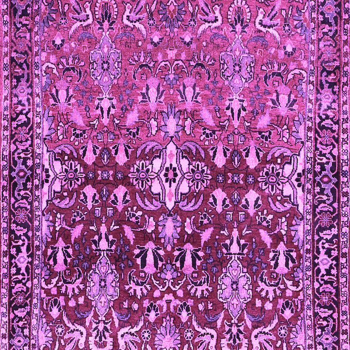 Machine Washable Persian Purple Traditional Area Rugs, wshtr1139pur