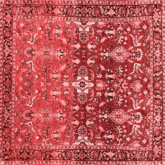 Machine Washable Persian Red Traditional Rug, wshtr1139red
