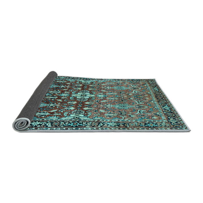 Sideview of Persian Light Blue Traditional Rug, tr1139lblu