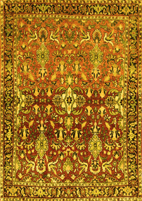 Persian Yellow Traditional Rug, tr1139yw