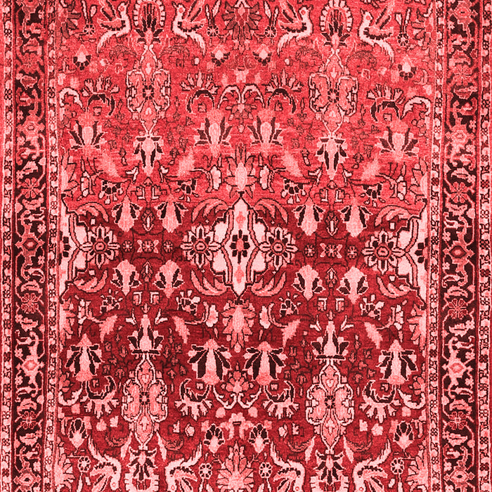 Machine Washable Persian Red Traditional Rug, wshtr1139red