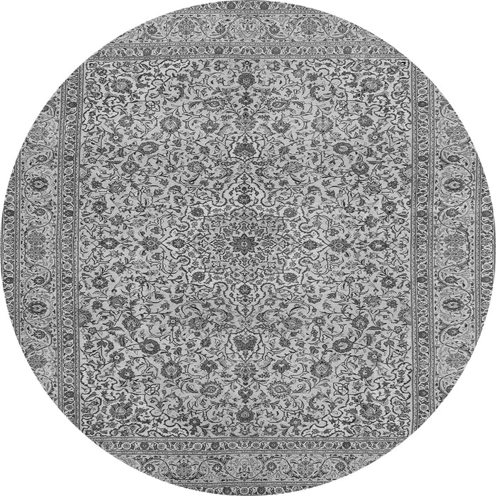 Machine Washable Persian Gray Traditional Rug, wshtr113gry
