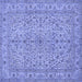 Square Persian Blue Traditional Rug, tr113blu