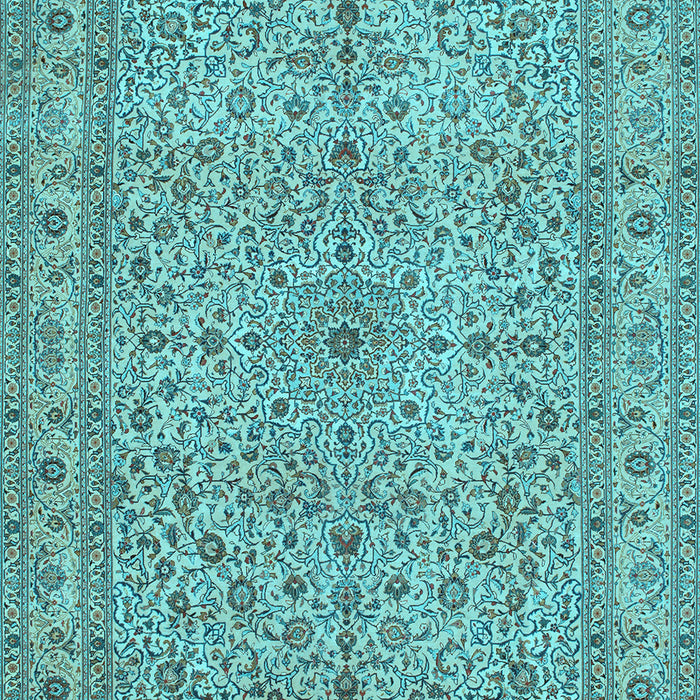 Machine Washable Persian Light Blue Traditional Rug, wshtr113lblu