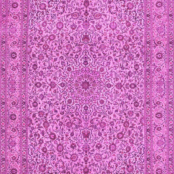 Machine Washable Persian Pink Traditional Rug, wshtr113pnk
