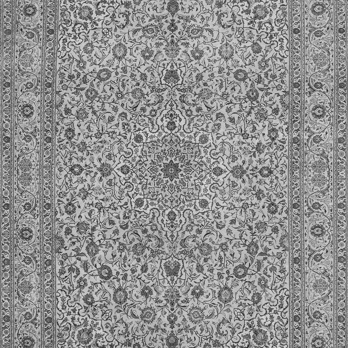 Serging Thickness of Machine Washable Persian Gray Traditional Rug, wshtr113gry