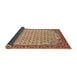 Sideview of Traditional Mahogany Brown Persian Rug, tr114