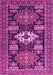 Machine Washable Persian Pink Traditional Rug, wshtr1140pnk