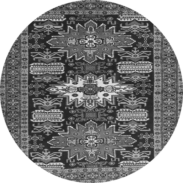Machine Washable Persian Gray Traditional Rug, wshtr1140gry