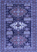 Machine Washable Persian Blue Traditional Rug, wshtr1140blu